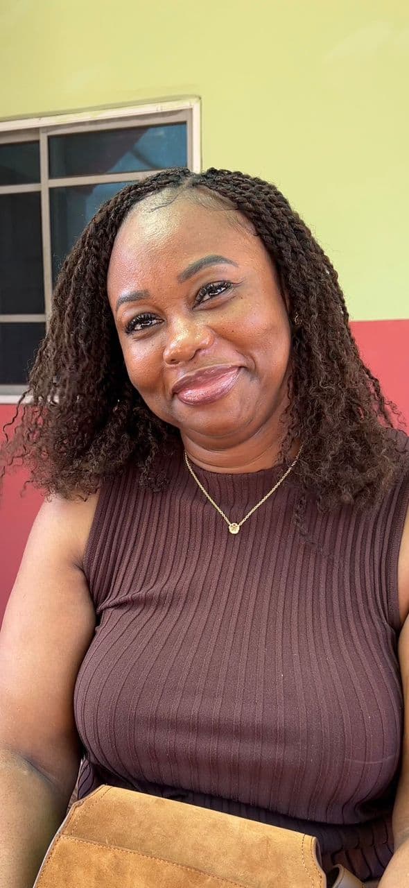 After: beautiful box braids styled at Hairxpresser.NG